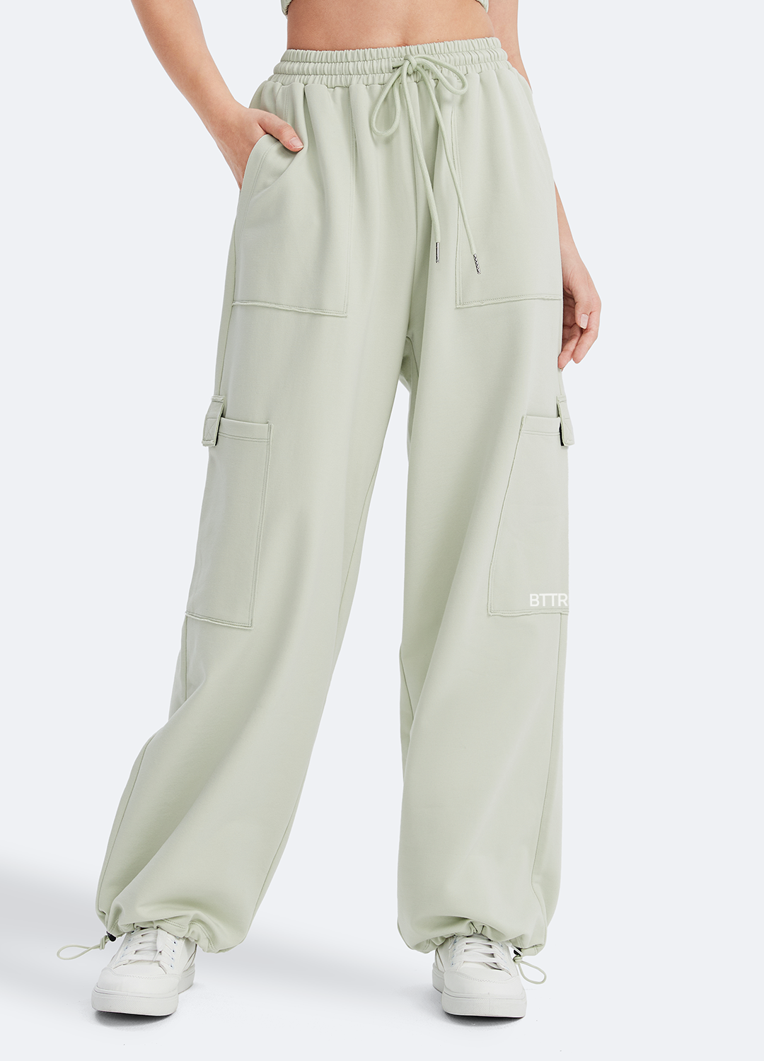 Casual Drawstring Waist Sweatpants - Fir Phrase
