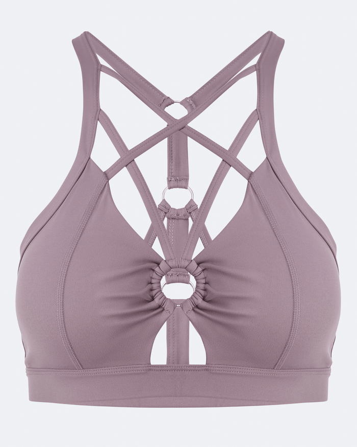 Dusty Pink Criss Cross Front Top
