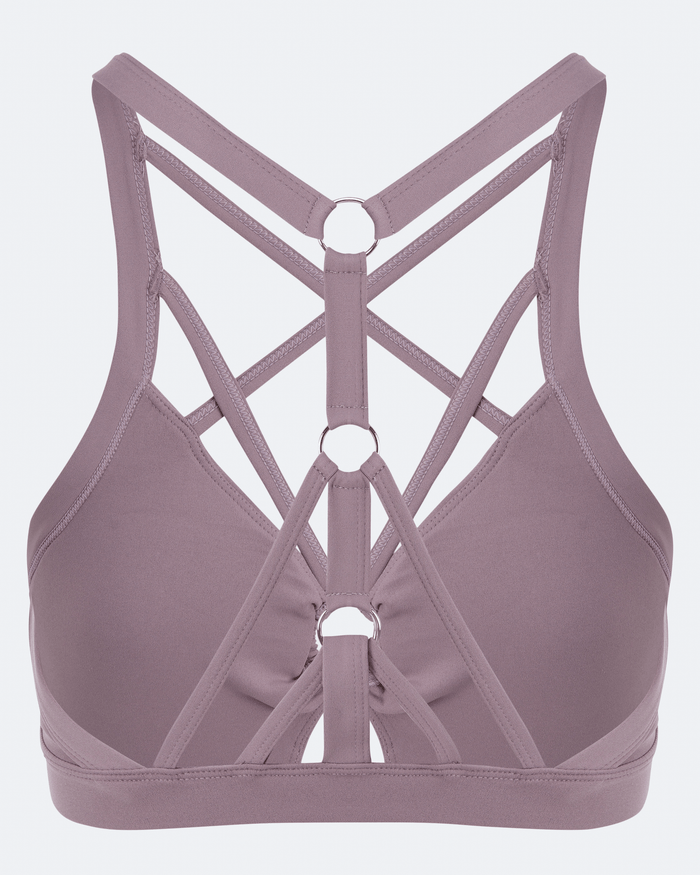Dusty Pink Criss Cross Front Top