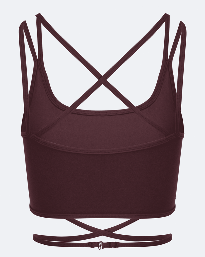 Ice Red Strappy Front Top
