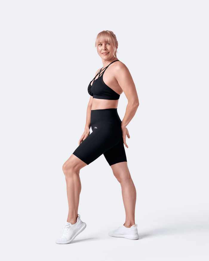 Jet Black Bike Shorts