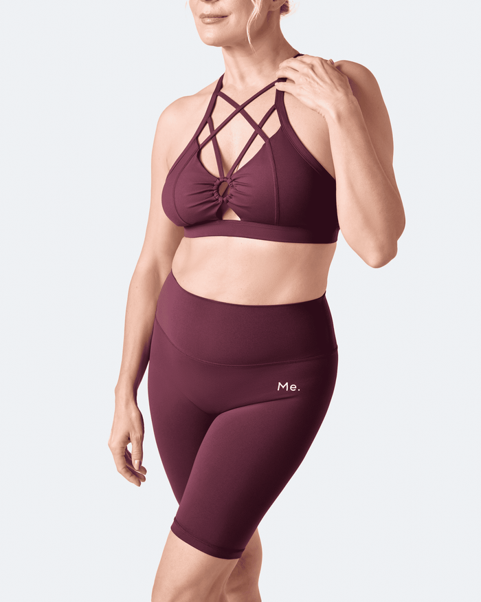 Ice Red Criss Cross Front Top