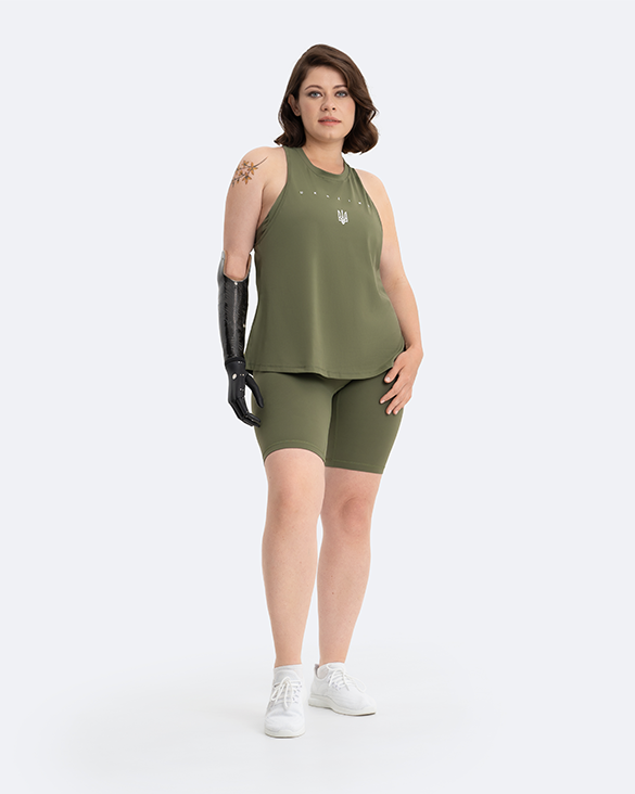 Tank Top & Bike Shorts Set | Creating Power Within