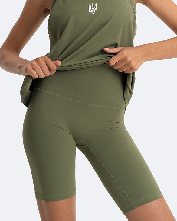 Tank Top & Bike Shorts Set | Creating Power Within