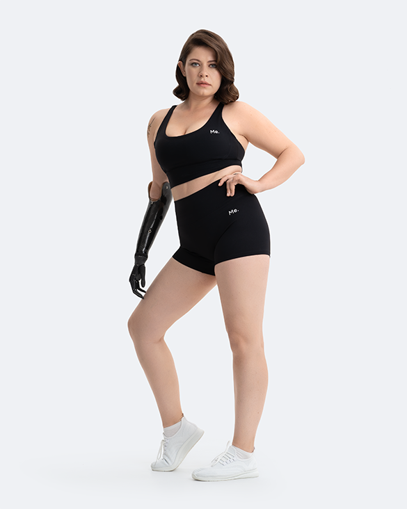 Jet Black Micro Shorts