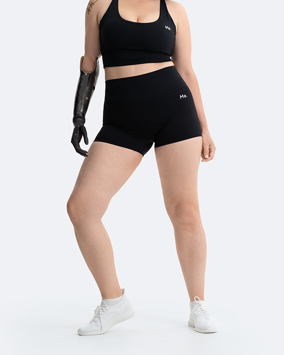 Jet Black Micro Shorts