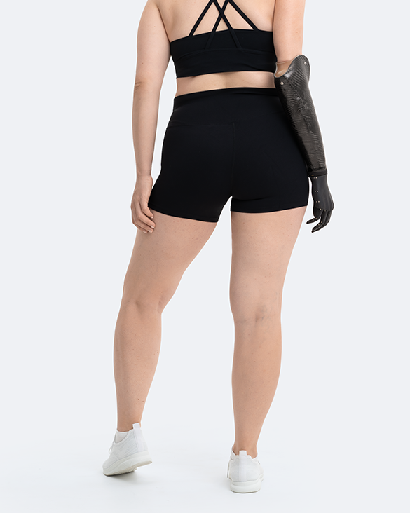 Jet Black Micro Shorts