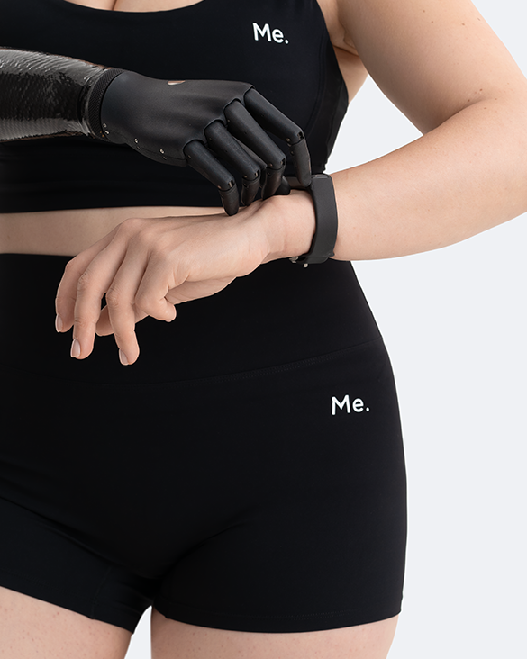 Jet Black Micro Shorts