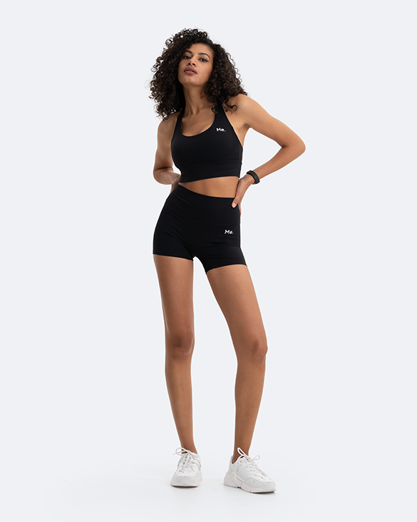 Jet Black Micro Shorts