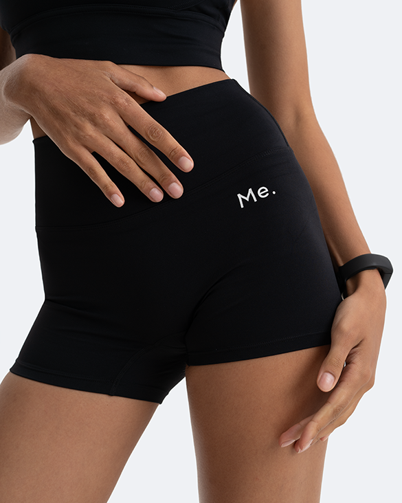 Jet Black Micro Shorts